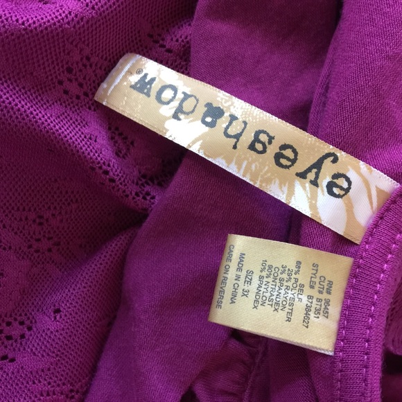 NWOT Eyeshadow Raspberry Tank Top - Picture 7 of 8